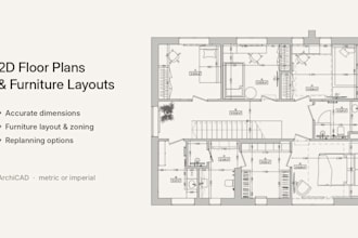 create 2d floor plans and furniture layouts in archicad