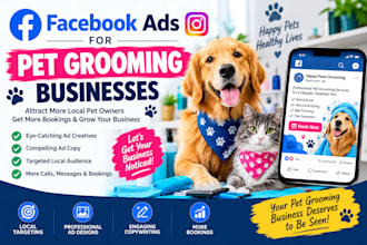create social media facebook ads for pet grooming businesses