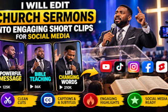 edit church sermons to engaging short clip for social media church video editing