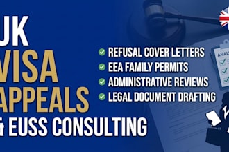 draft UK visa appeal cover letter and euss documentation