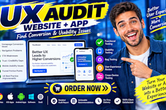 do professional website ux audit to improve conversion