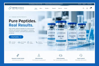 build peptide pen website peptide ecommerce website pharmaceutical website