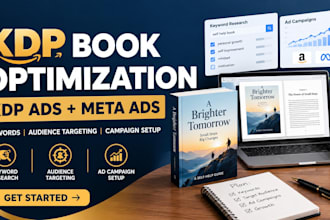 optimize kdp books and setup facebook ads campaign