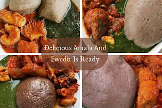 tutor how to make smooth amala and soup