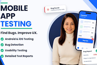 do website testing, mobile app testing, usability testing
