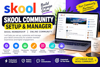 skool community skool setup and manager skool membership online community