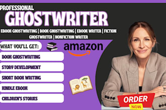 ghostwrite ficiton ebook amzon kdp ebook ghostwriter children book writer