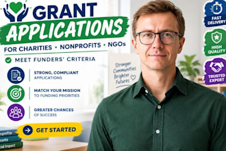 write grant applications for charities nonprofits ngos meeting funder criteria