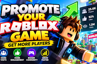 do roblox game promotion, roblox video advertising, promote to 900k gamers