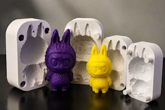 multi piece 3d printable mold design stl for silicone casting