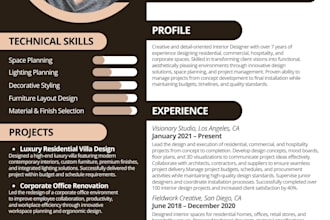 design a professional resume and cover letter