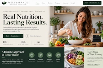 build wix nutritionist website dietitian health coach wellness consultant site