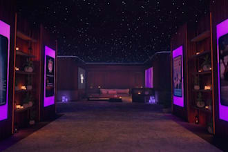 create vrchat world virtual club world vrc world 3d game environment metaverse