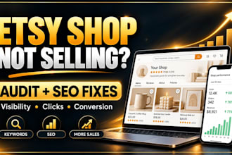 audit your etsy shop and fix SEO and conversion issues