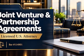 write a commercial joint venture agreement