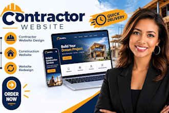 design contractor website construction website contractor website redesign web