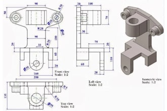 design custom mechanical brackets and fixtures in 3d cad design