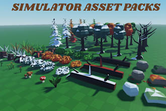 create custom simulator assets tycoon props low poly asset packs 3d roblox model