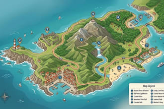 design custom tourism maps, tourist maps and illustrated travel maps