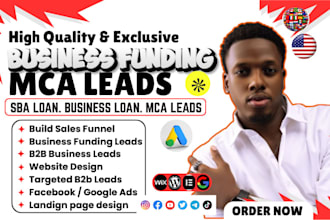 generate exclusive business funding leads, mca leads and business loan leads