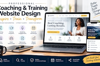 design coach website, trainer website and speaker website, educational website