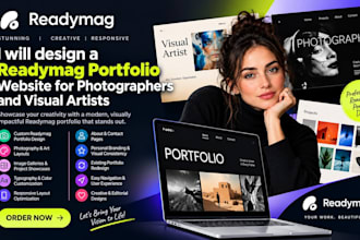 build a readymag portfolio website for photographers and visual artists