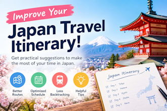 review and improve your japan travel itinerary