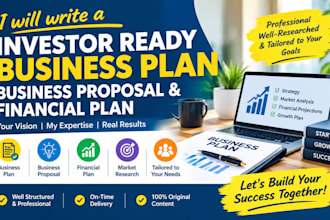 write a professional business plan, business proposal and sba business plan