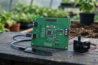 design smart irrigation pcb with soil sensors and pump control