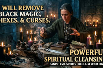 remove wiccan black magic hexes curses evil spirits