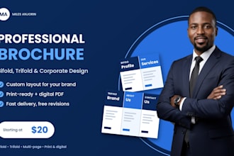design a modern company profile and corporate presentation
