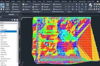 create civil 3d surfaces and calculate cut fill volumes