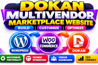 build or customize a dokan multivendor ecommerce marketplace website