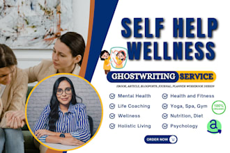 be your self help ebook writer, editing amazon KDP journal workbook ghostwriter