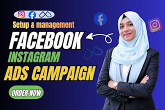 setup and manage facebook ads, instagram ads and meta ads manager