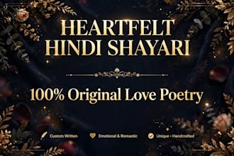 write heartfelt hindi shayari and emotional love poetry