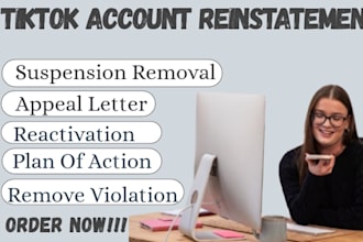 professionally assist with tiktok account reinstatement