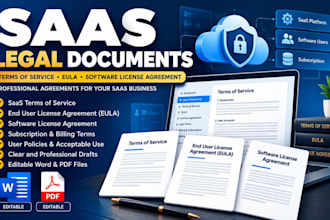 draft saas terms of service eula and software license agreement