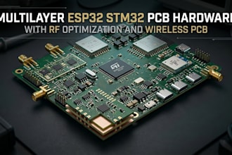 do multilayer esp32 stm32 pcb hardware with rf optimization and wireless connect