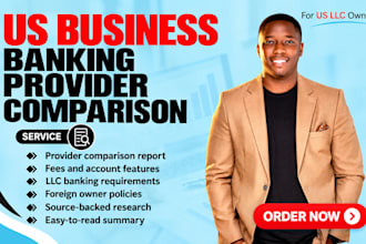 research and compare the best US business banking options for your llc