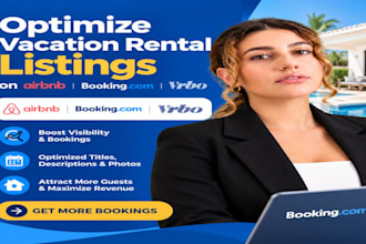 optimize vacation rental listings on airbnb booking com, and vrbo