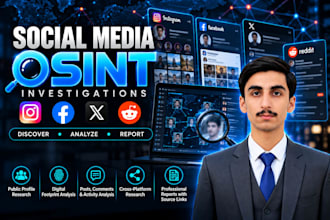conduct social media osint and online investigations