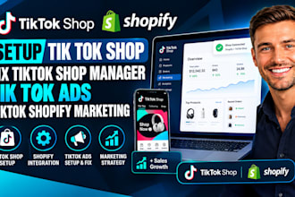 setup tik tok shop fix tiktok shop manager tik tok ads tiktok shopify marketing