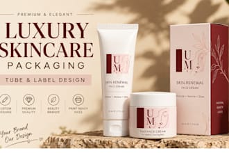 design  skincare packaging and cosmetic product labels