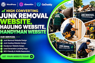 design junk removal website, handyman website, junk removal, junk removal leads