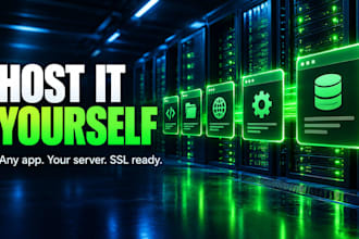 install and host n8n, nextcloud or any self hosted app on your vps
