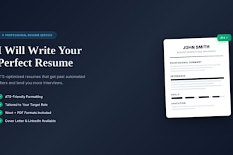 write a professional resume and CV in english for the US job market
