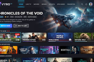 custom iptv streaming app for android and ios device with premium ui branding
