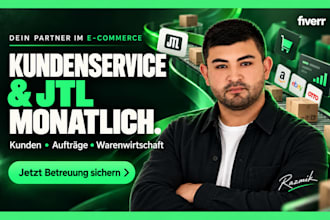 manage your customer service and jtl wawi for a full month