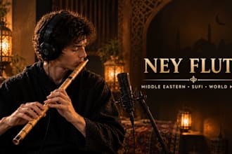 create ney flute melodies for middle eastern and sufi music